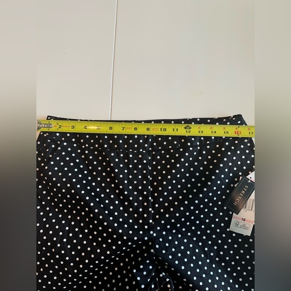 New Jones New York Black and White Polka Dot Women's Shorts Size 10 - Picture 7 of 9